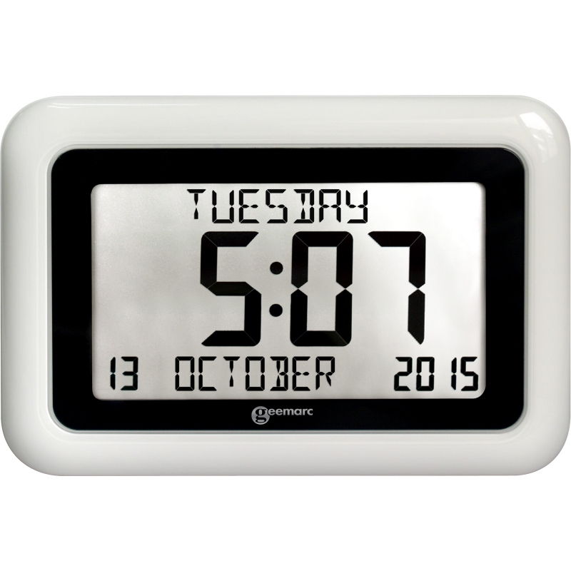 Viso10 Day/Date Clear Display Clock