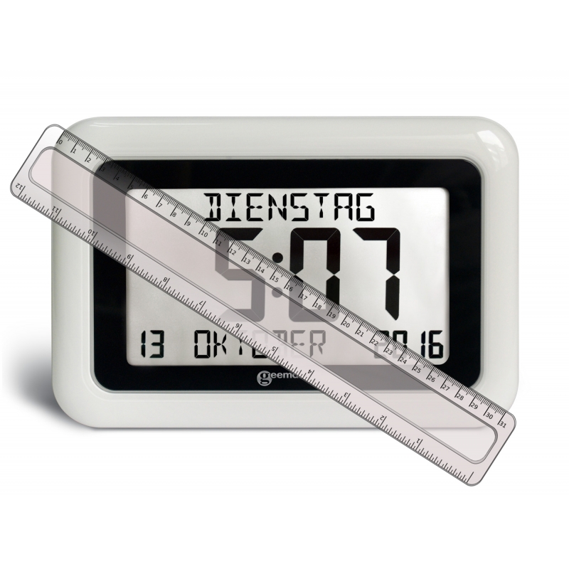 Viso10 Day/Date Clear Display Clock