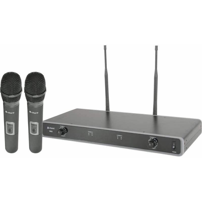 Dual UHF Twin Handheld Microphone System